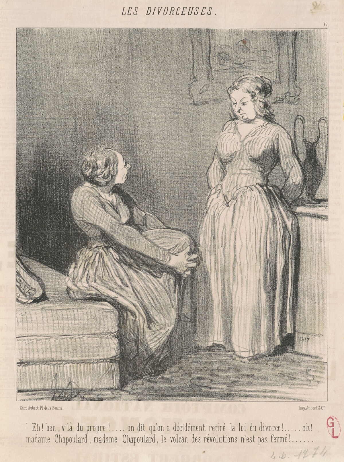 Eh! Ben, v'la du propre! ... on dit ... by Honoré Daumier