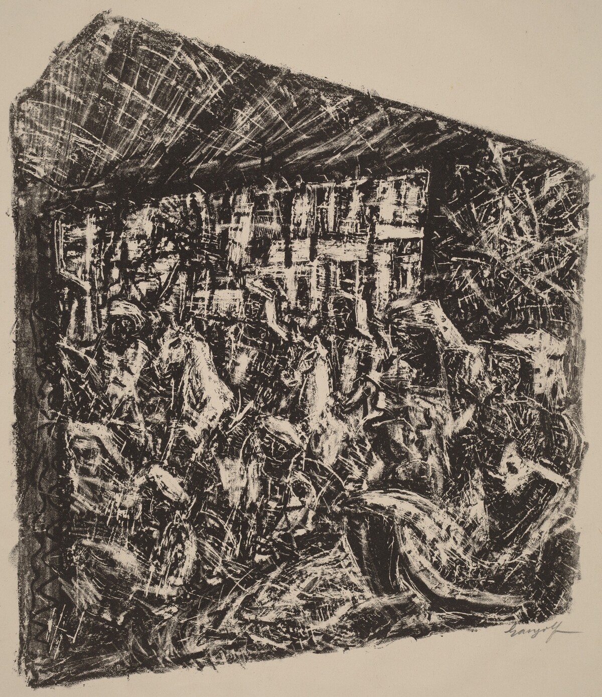 Aufzug der Polizei von Bagdad by Paul Gangolf