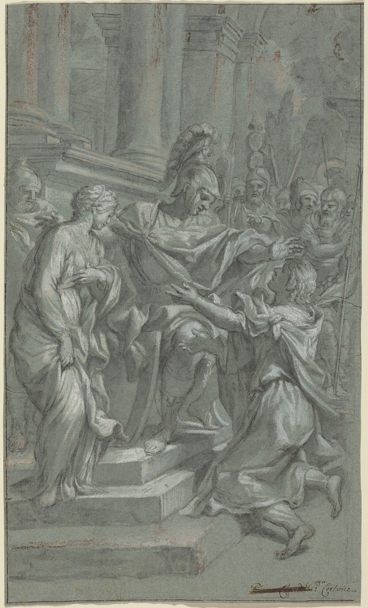 Scipio Restoring His Captive to Her Lover by Italian 17th Century