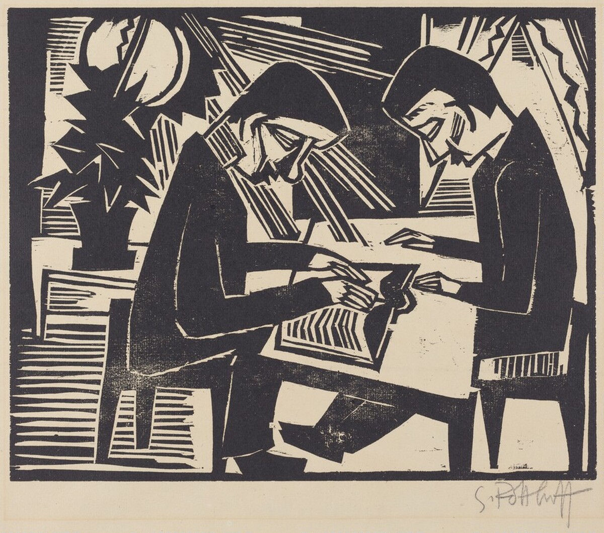 Bible Reader (Bibelleser) by Karl Schmidt-Rottluff