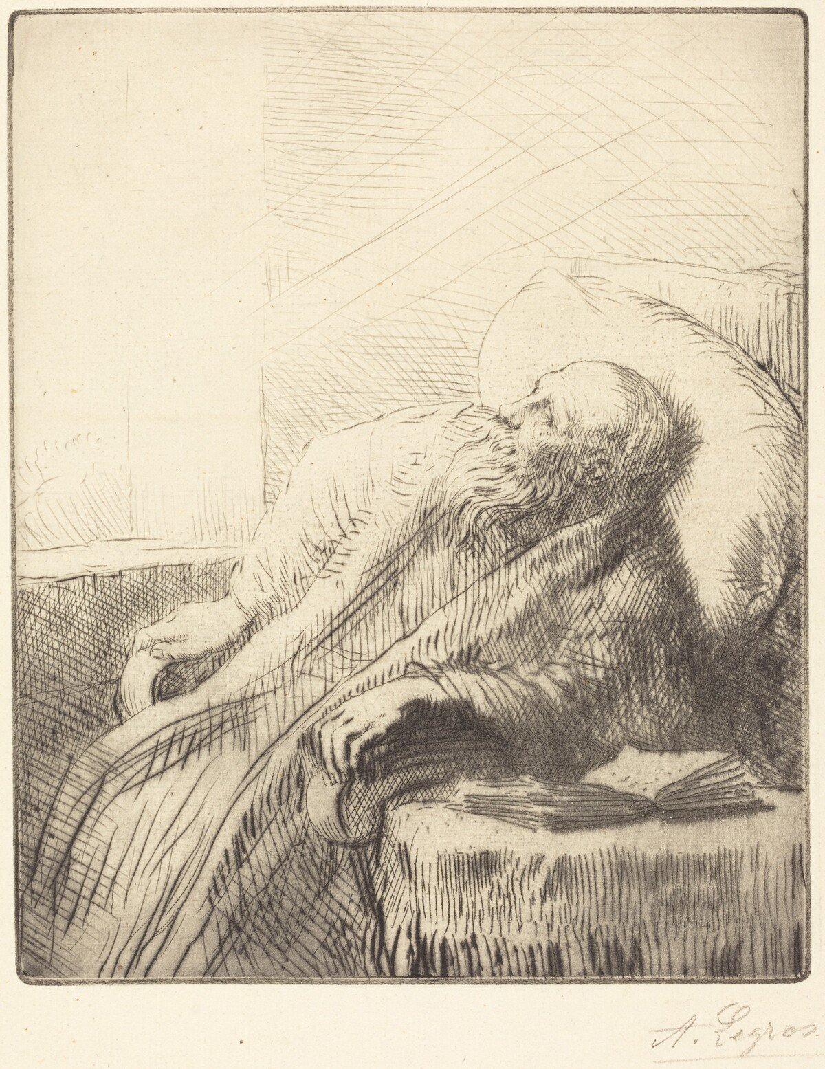 Convalescent (Le convalescent) by Alphonse Legros