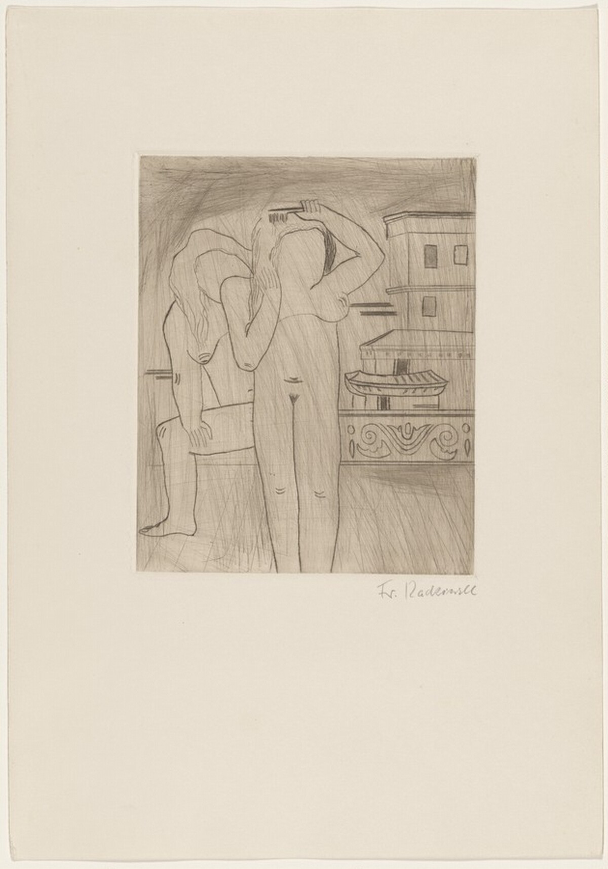 Frauen sich Kӓmmend [Women Combing Their Hair] by Franz Radziwill