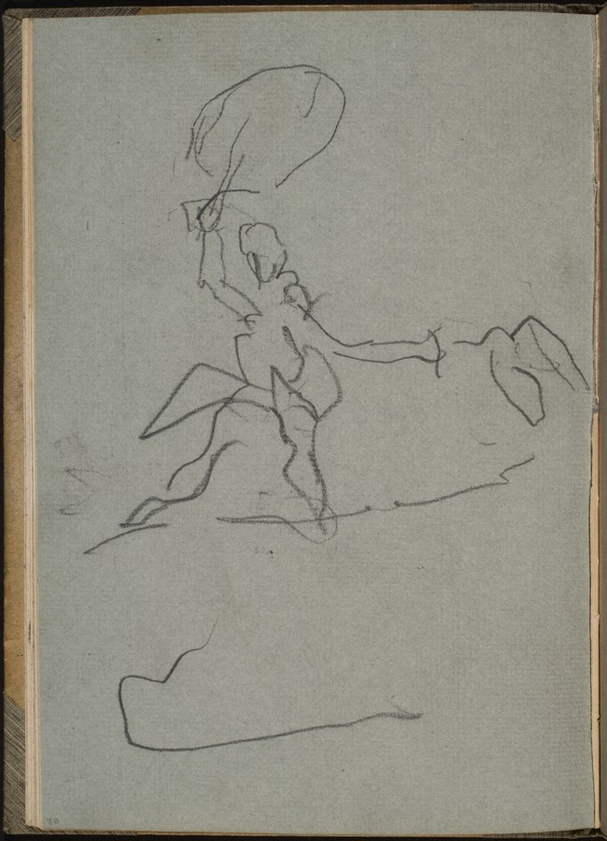 Akrobatin auf Seil (Acrobat on Tight Rope) [p. 30] by Max Beckmann