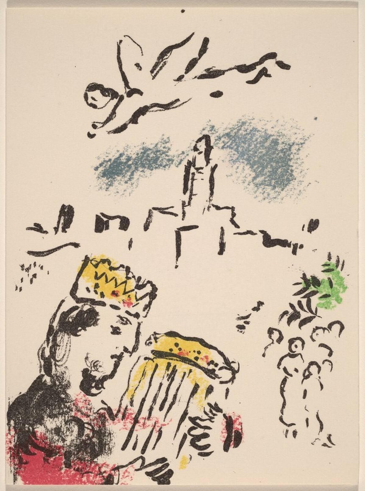 Invitation for Musée National's "Marc Chagall's Biblical Message Exhibition" by Marc Chagall