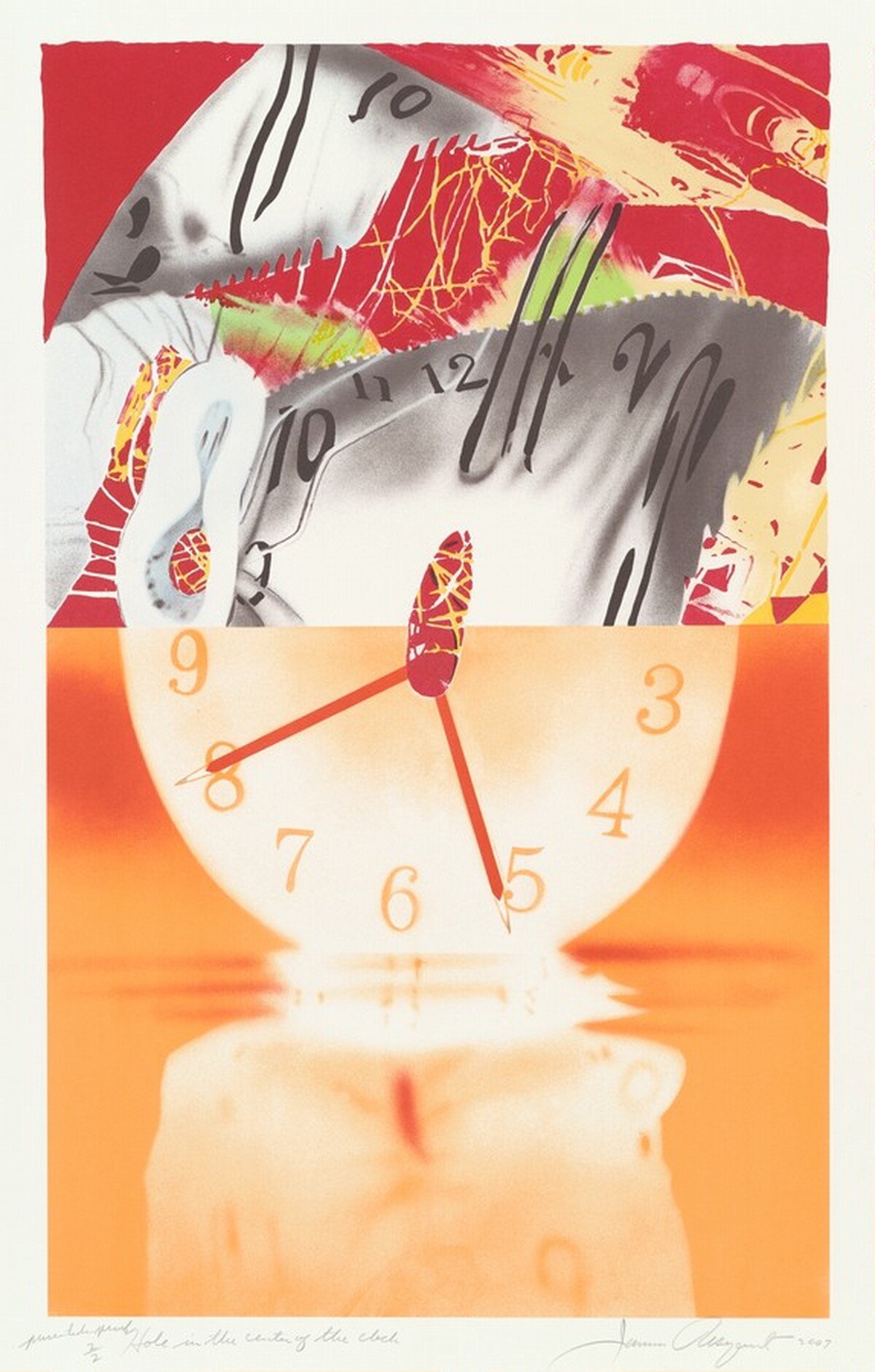 Hole in the Center of the Clock by James Rosenquist