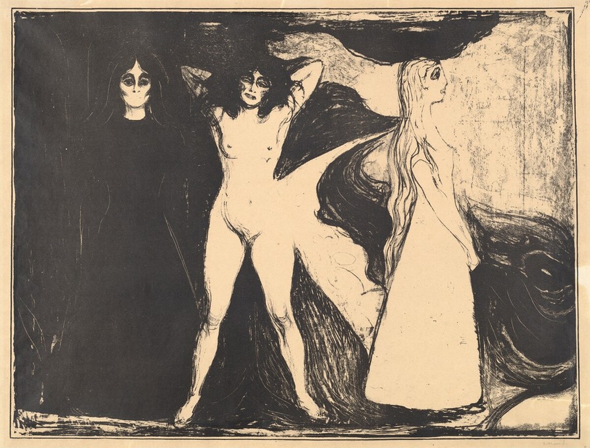 Woman (Woman in Three Stages, The Sphinx) by Edvard Munch
