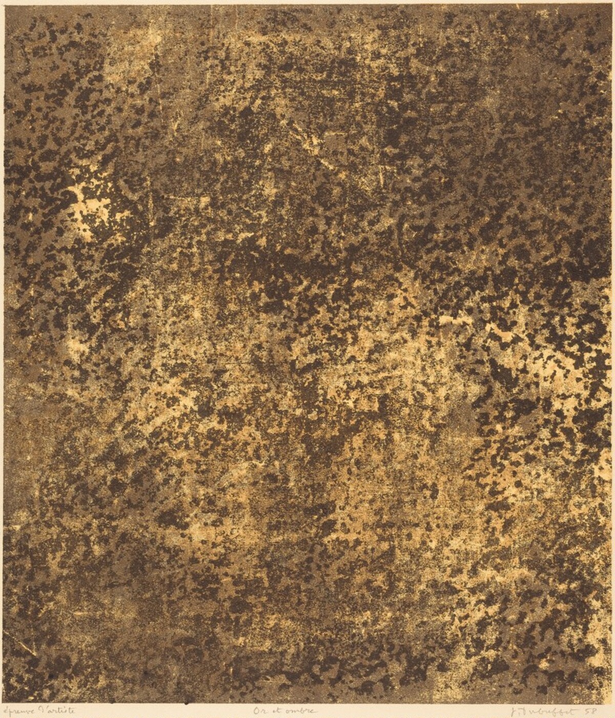 Or et ombre by Jean Dubuffet