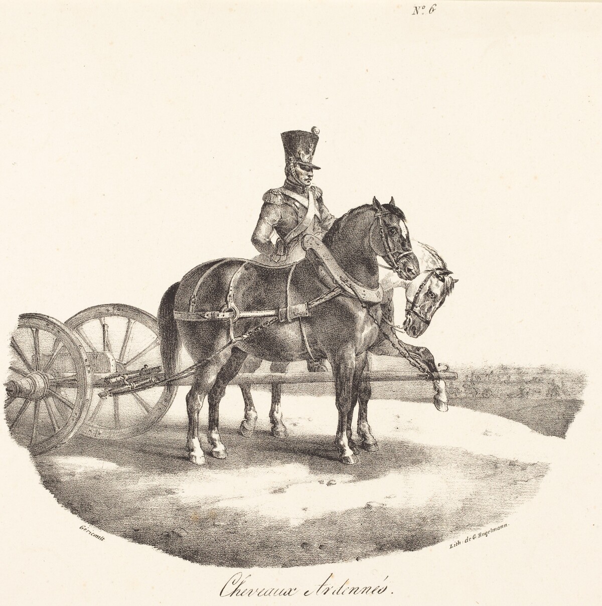 Cheveaux des Ardennes by Théodore Gericault