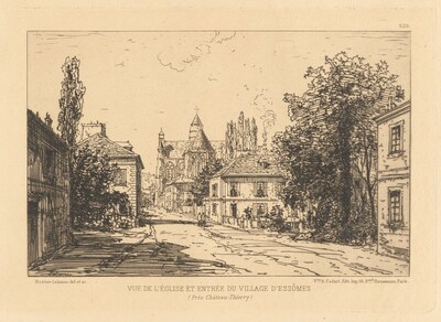 Vue d’Église et Entrée du Village d’Essômes