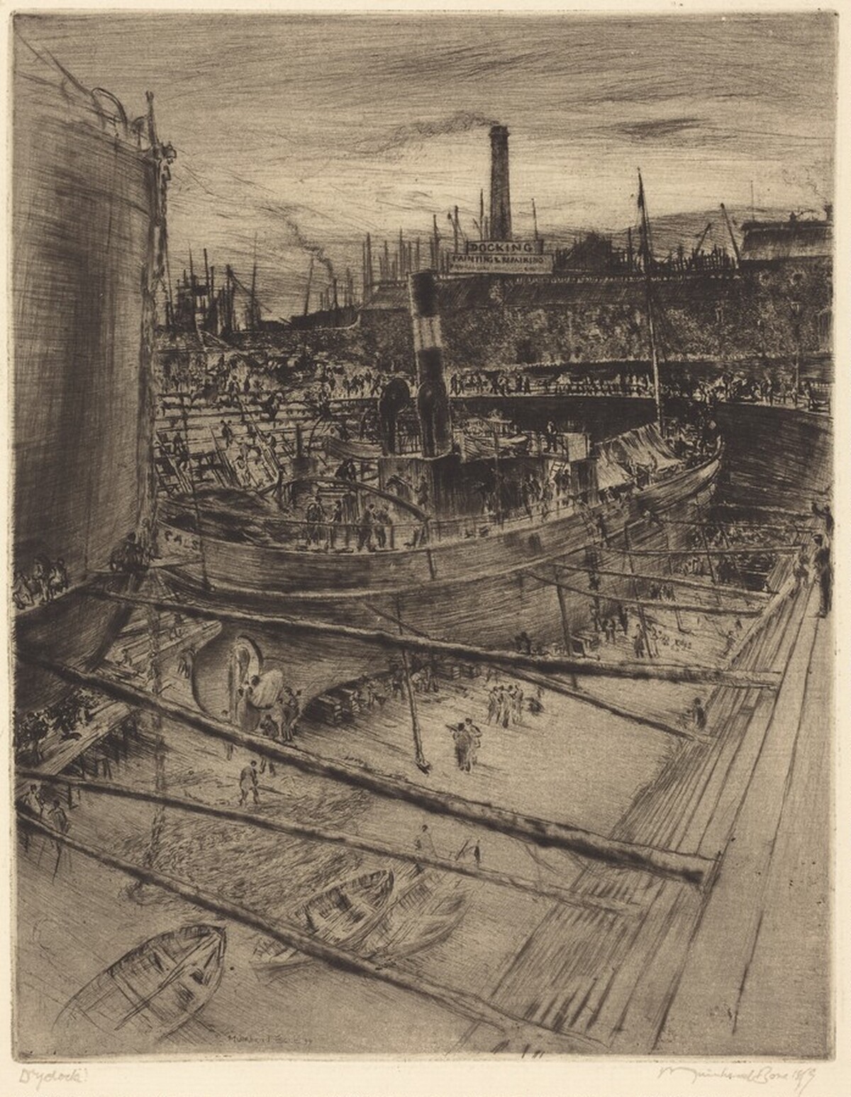 The Dry Dock by Muirhead Bone