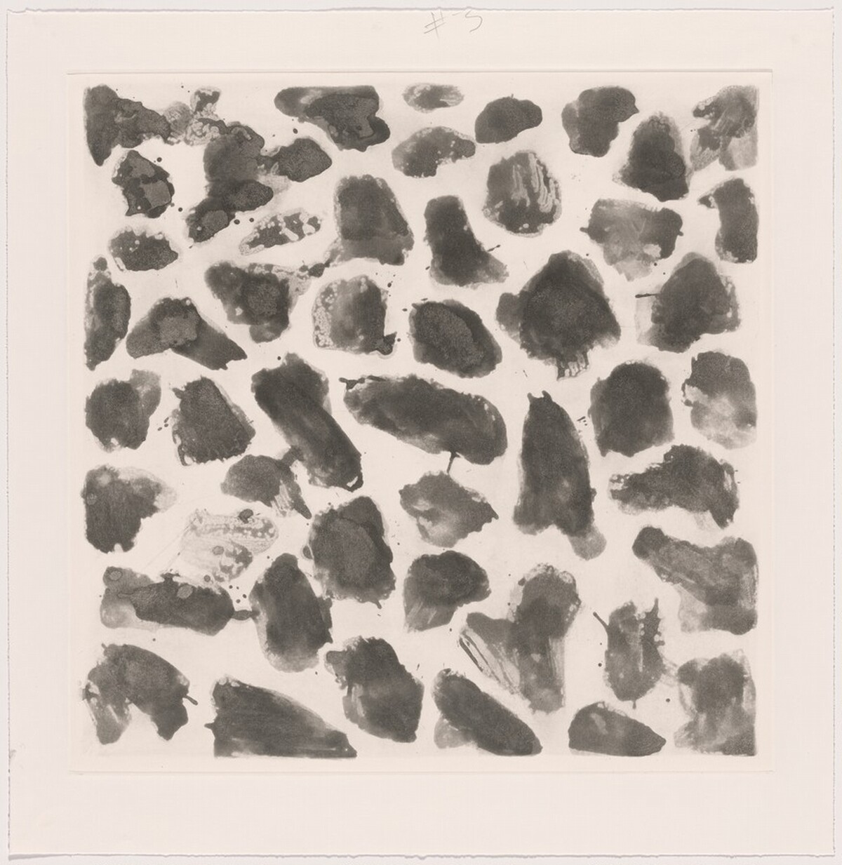 Color & Black, 40 x 40, No. 4 [working proof 3] by Sol LeWitt