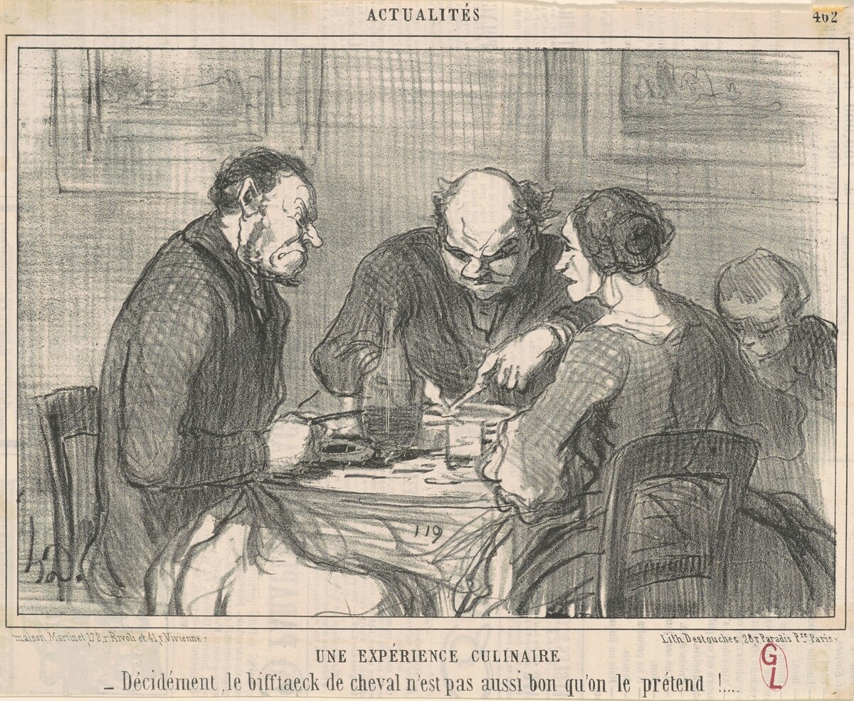 Une expèrience culinaire by Honoré Daumier