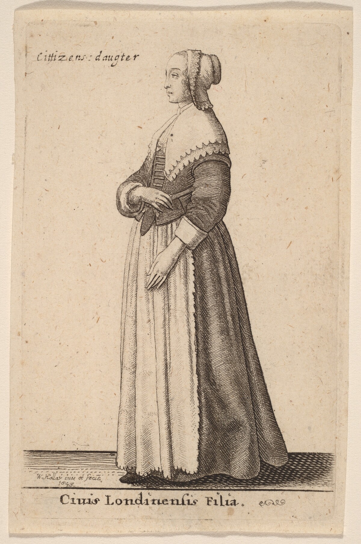 Civis Londinensis Filia by Wenceslaus Hollar