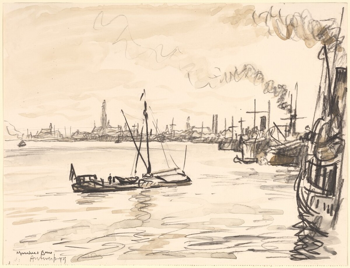Antwerp by Sir Muirhead Bone