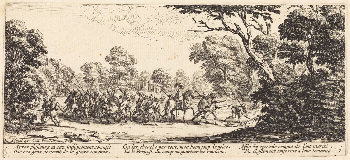 Discovery of the Criminal Soldiers by Jacques Callot