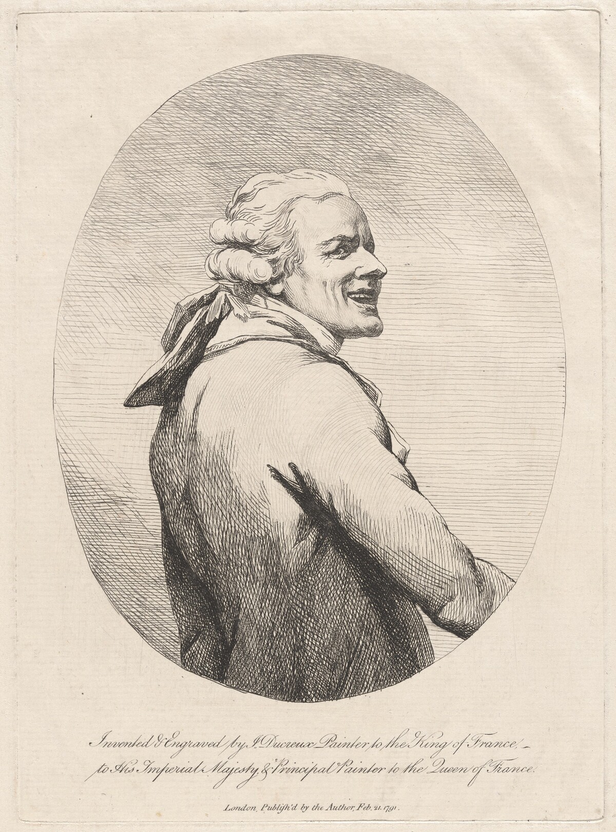 Self-Portrait, Laughing (Le rieur) by Joseph Ducreux