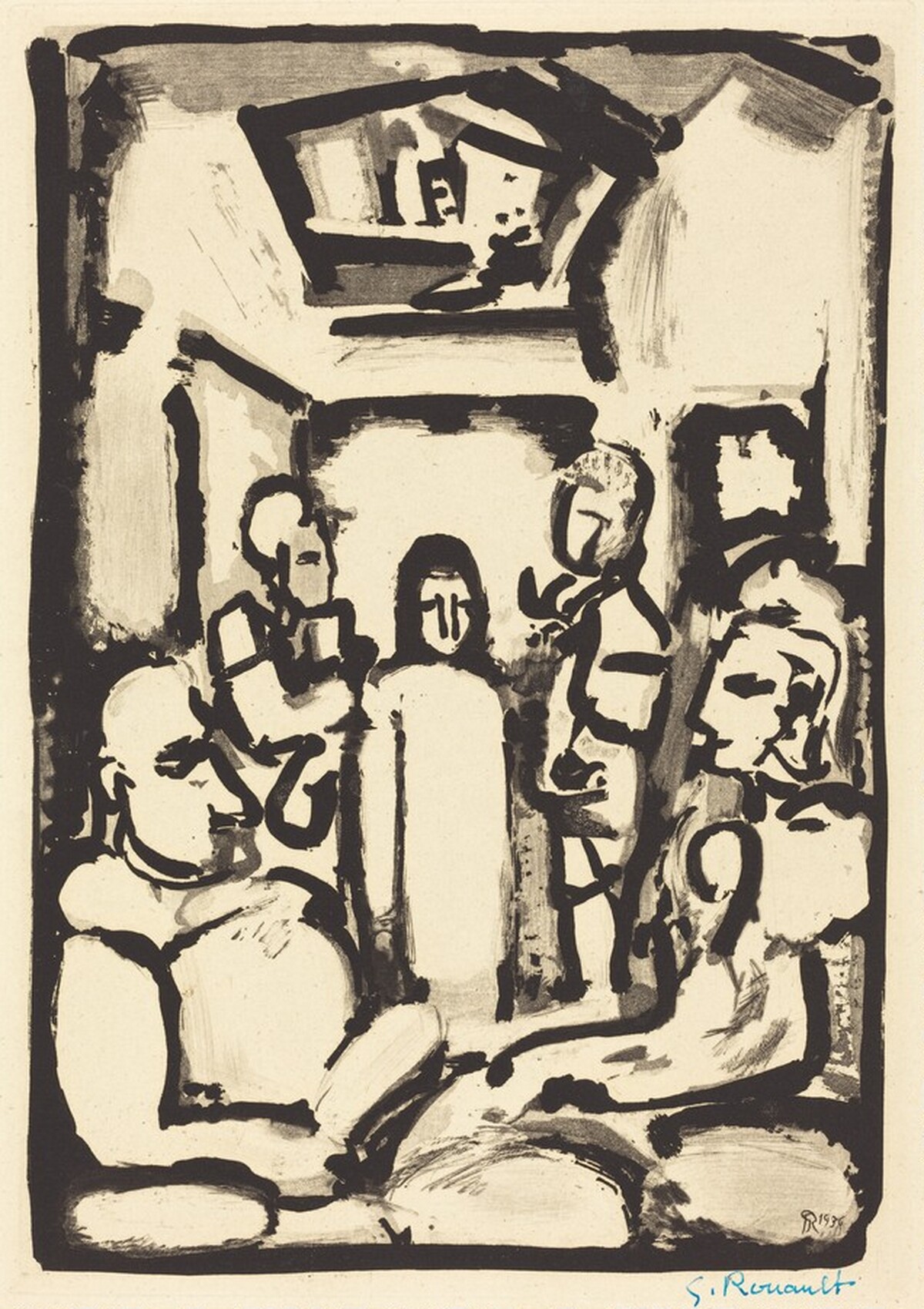 Le Christ et Mammon by Georges Rouault
