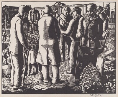 Civil Works Administration Workers on the Mall
