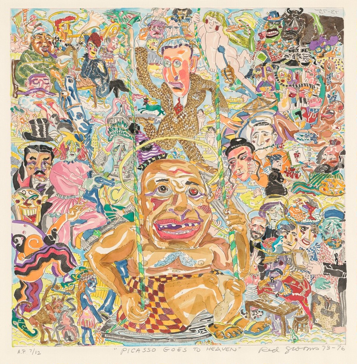Picasso Goes to Heaven by Red Grooms