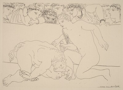 In the Arena. Young Man Kills the Minotaur (Dans l'arène. Jeune homme achevant le minotaure)