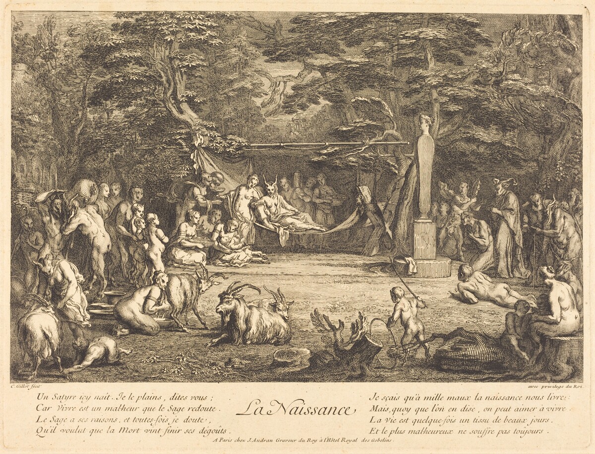 La Naissance (Birth) by Claude Gillot