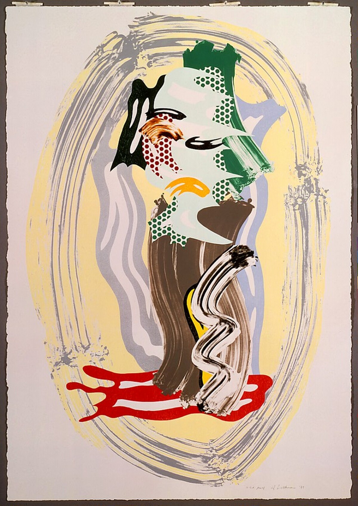 Green Face by Roy Lichtenstein