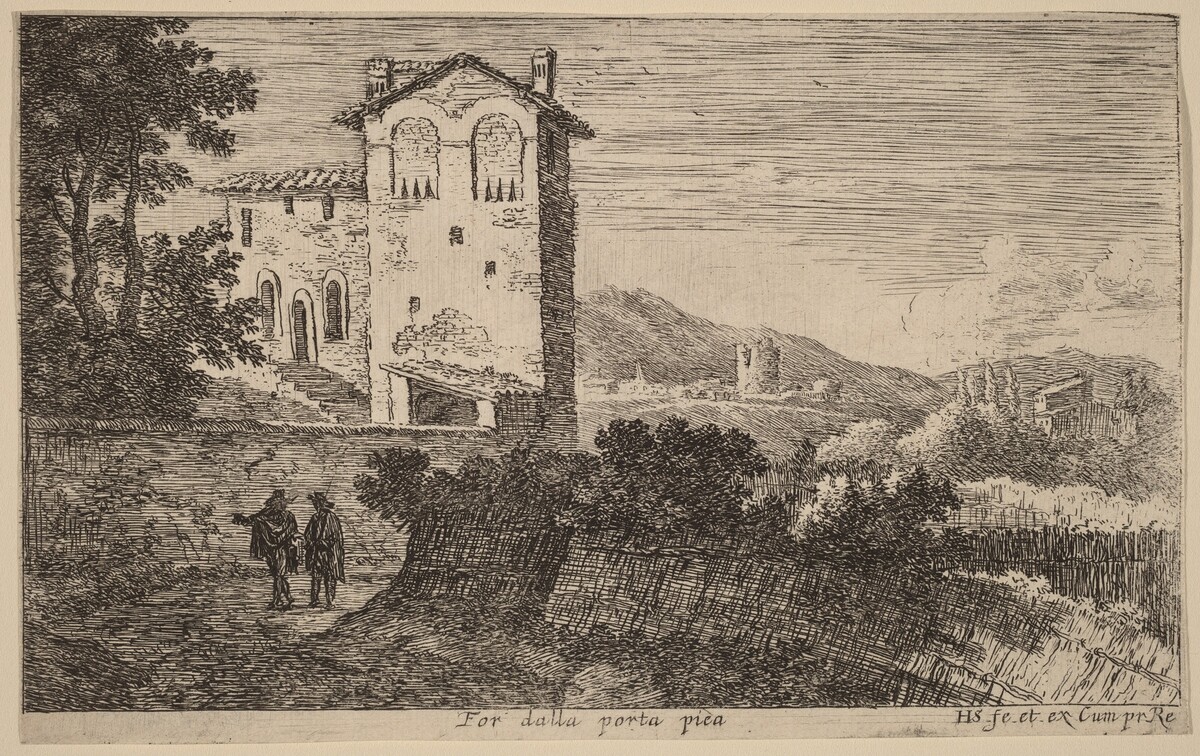 Villa Outside the Porta Pia by Herman van Swanevelt