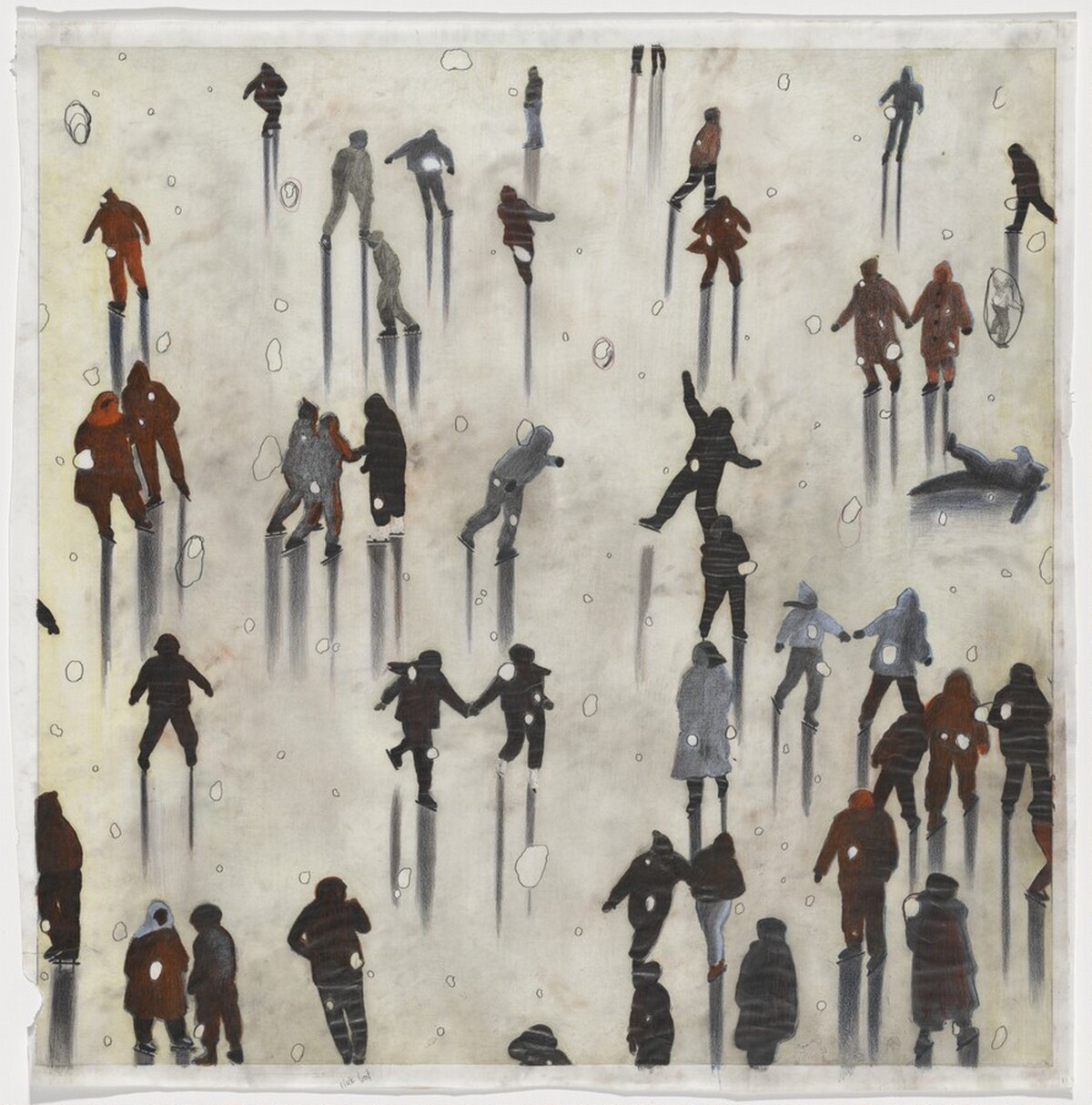 Forty Flakes [preparatory drawing] by Christopher Brown