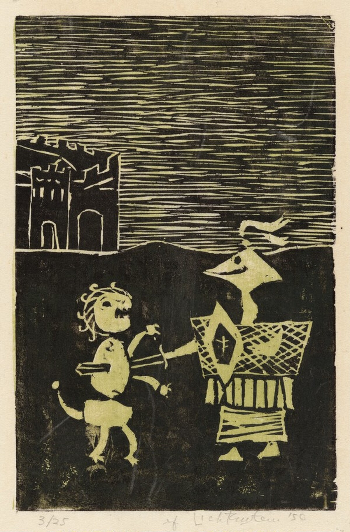 St. George and the Dragon (I) by Roy Lichtenstein