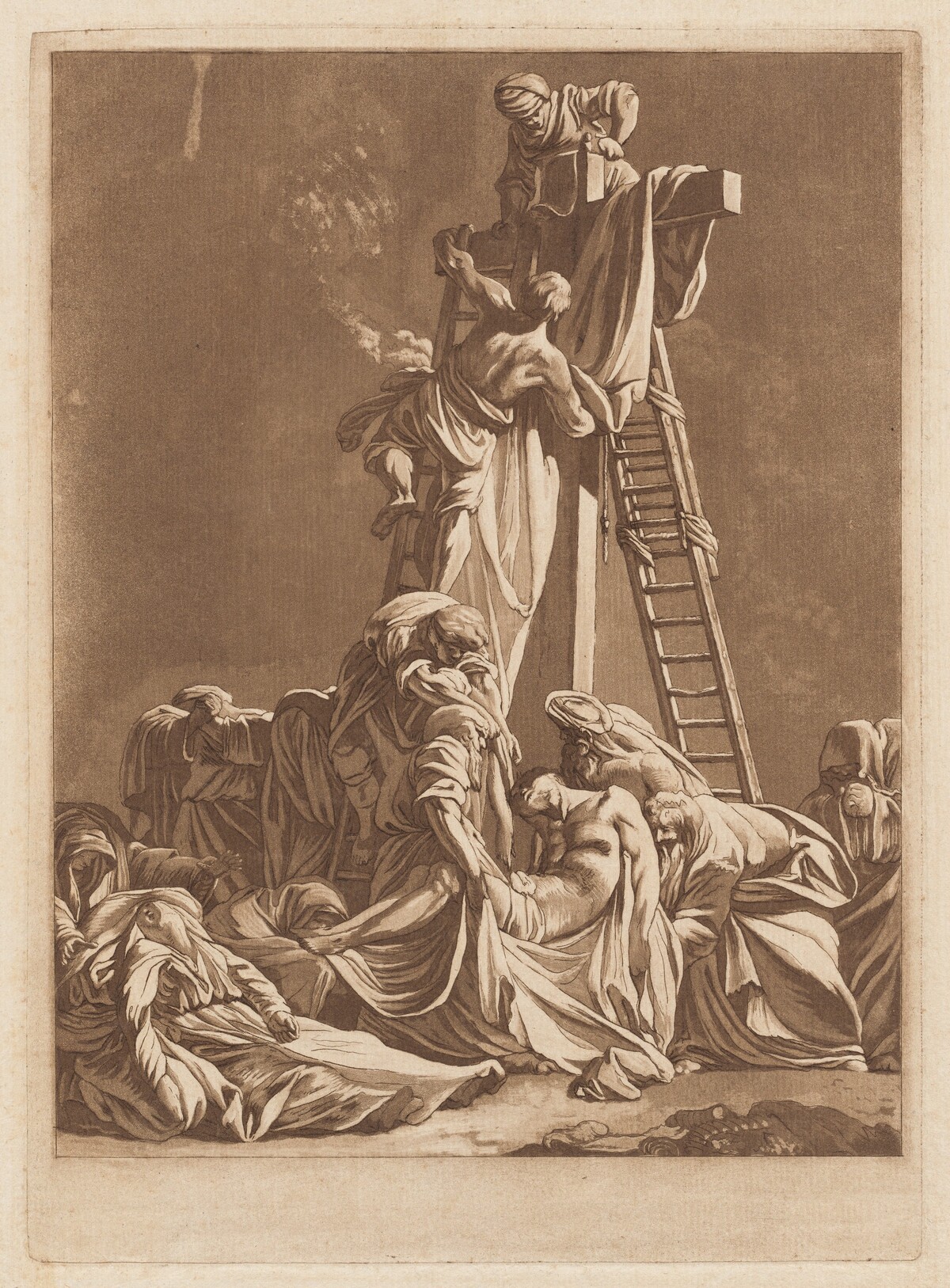 Descent from the Cross by François-Philippe Charpentier, after German or Netherlandish 16th century