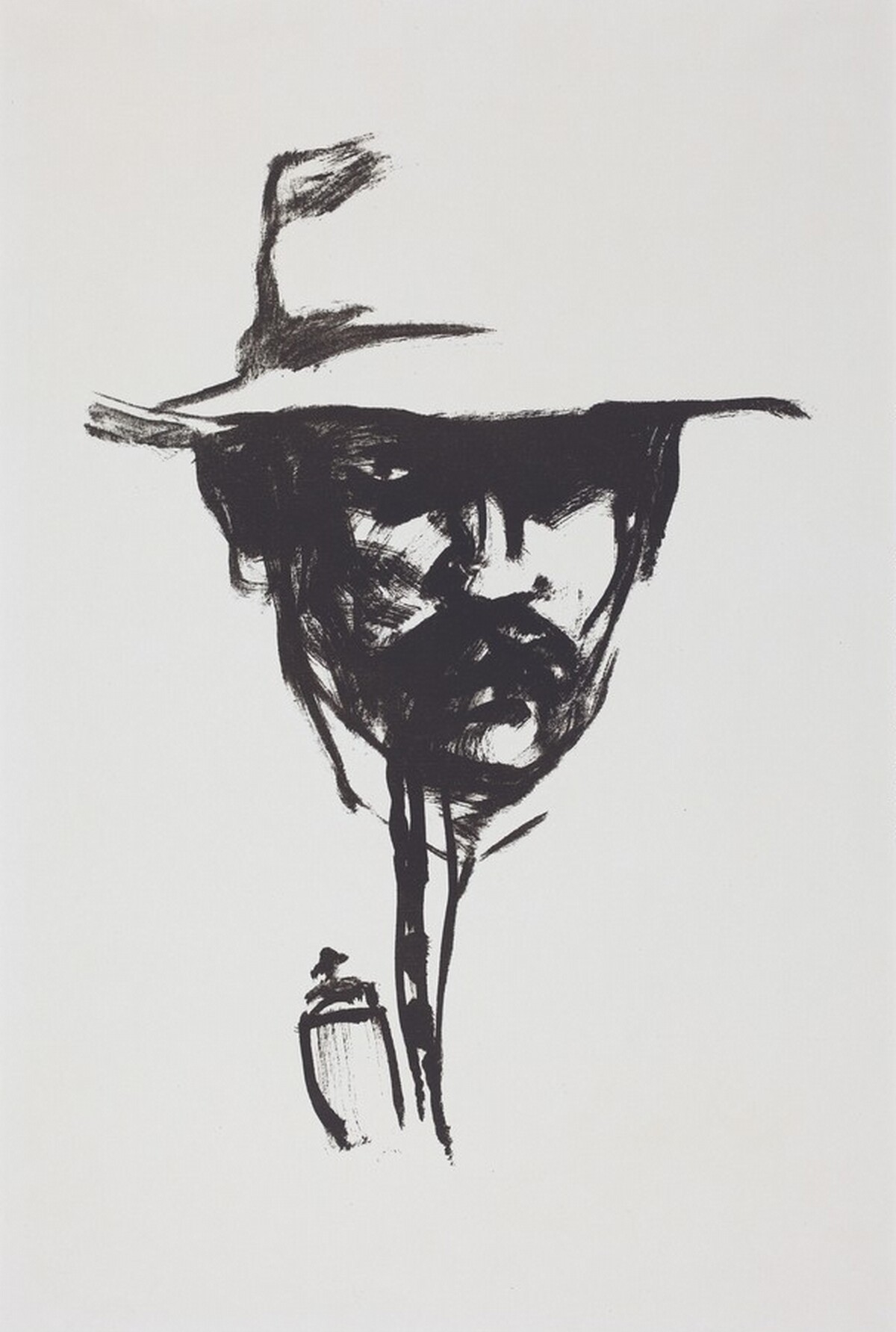 Man with a Pipe (Self-Portrait) by Emil Nolde