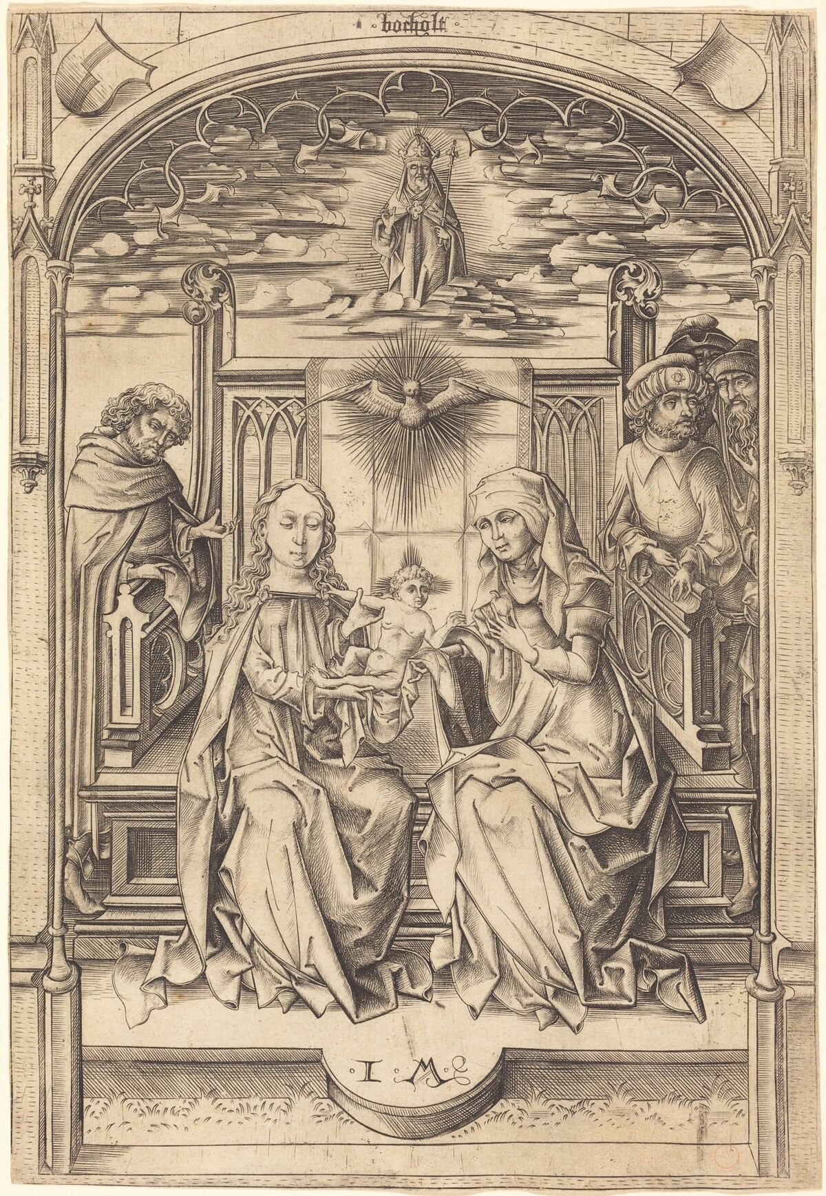 The Holy Family by Israhel van Meckenem