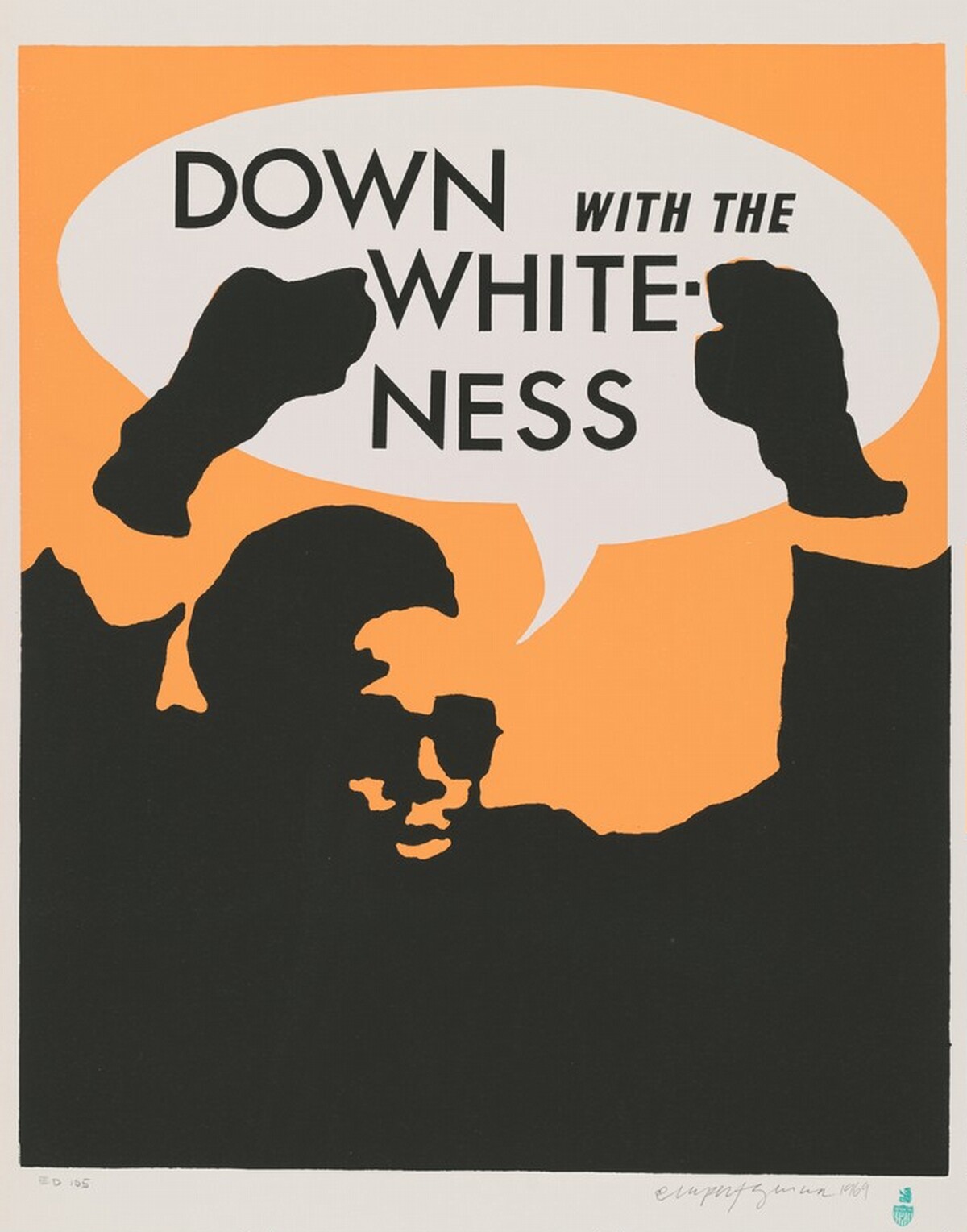 Down with the Whiteness by Rupert García