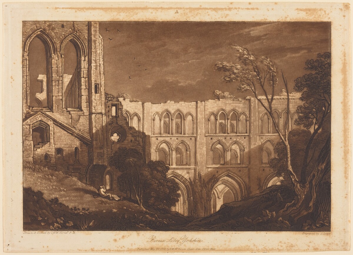 Rivaux Abbey by Joseph Mallord William Turner and Henry Edward Dawe