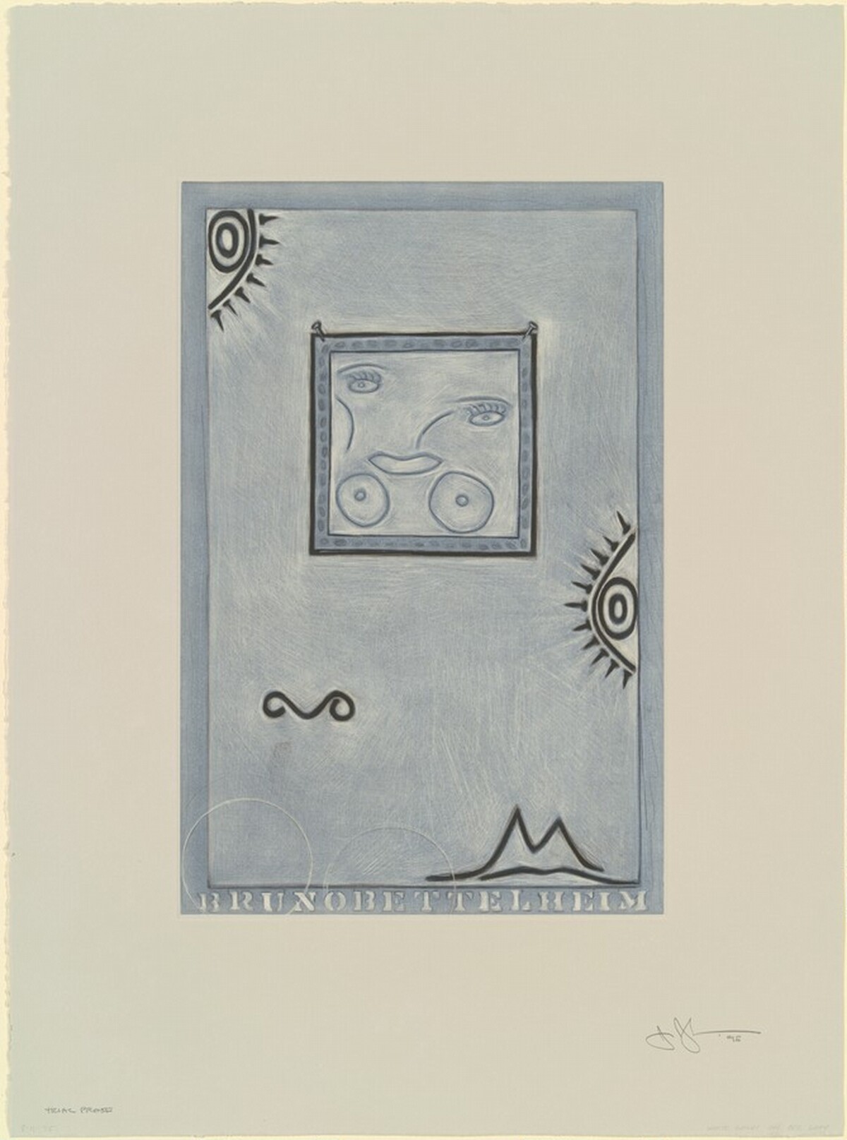 Untitled (White Mezzotint) [trial proof] by Jasper Johns