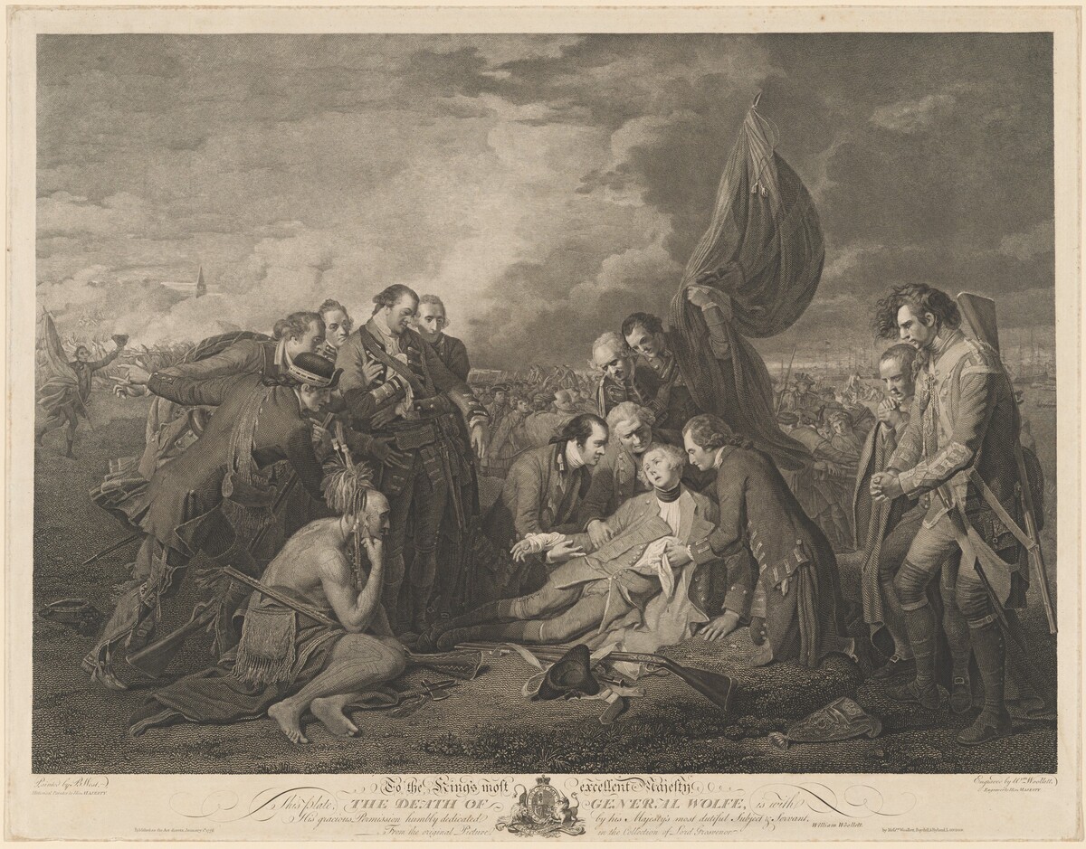 The Death of General Wolf by William Woollett after Benjamin West