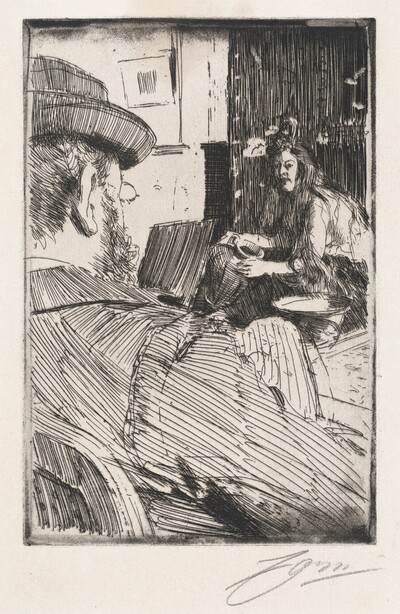 Albert Besnard and His Model