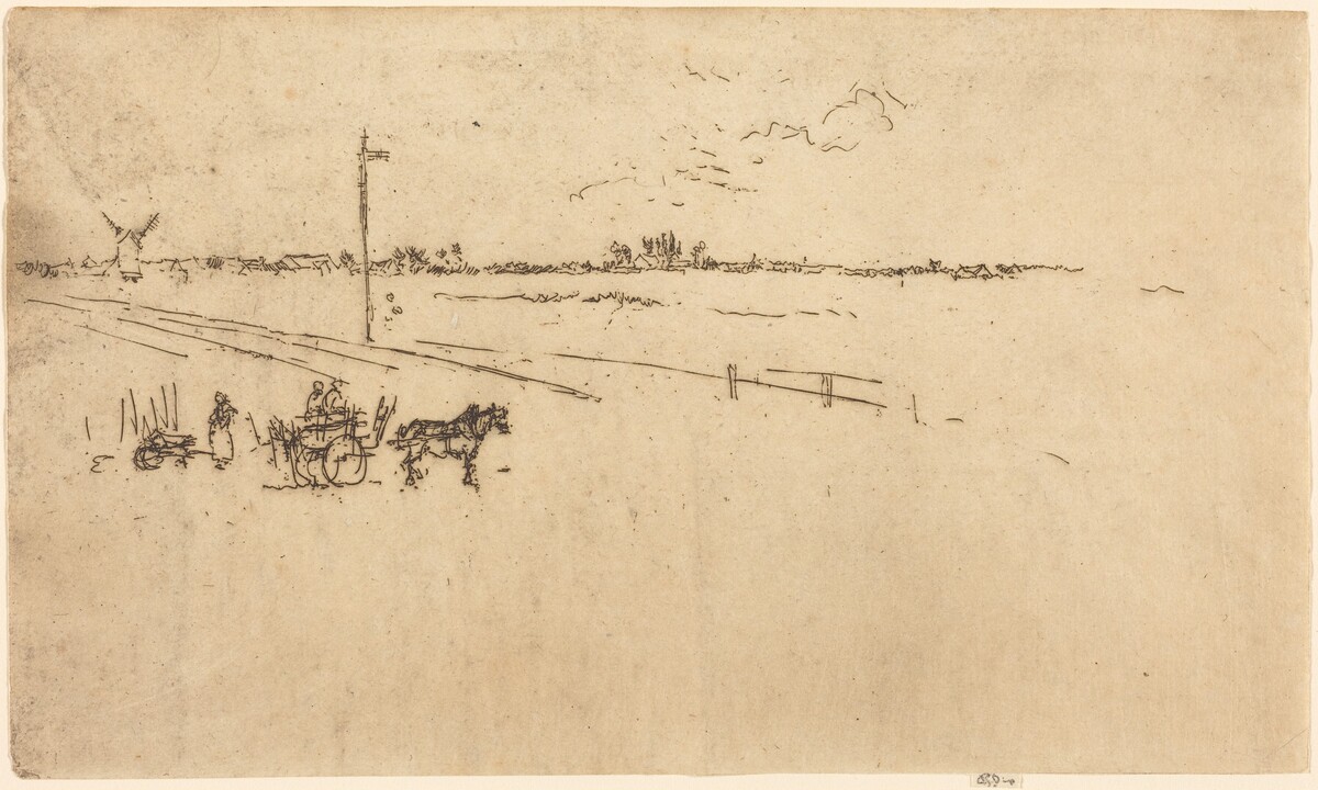 Railway Station, Voves by James McNeill Whistler
