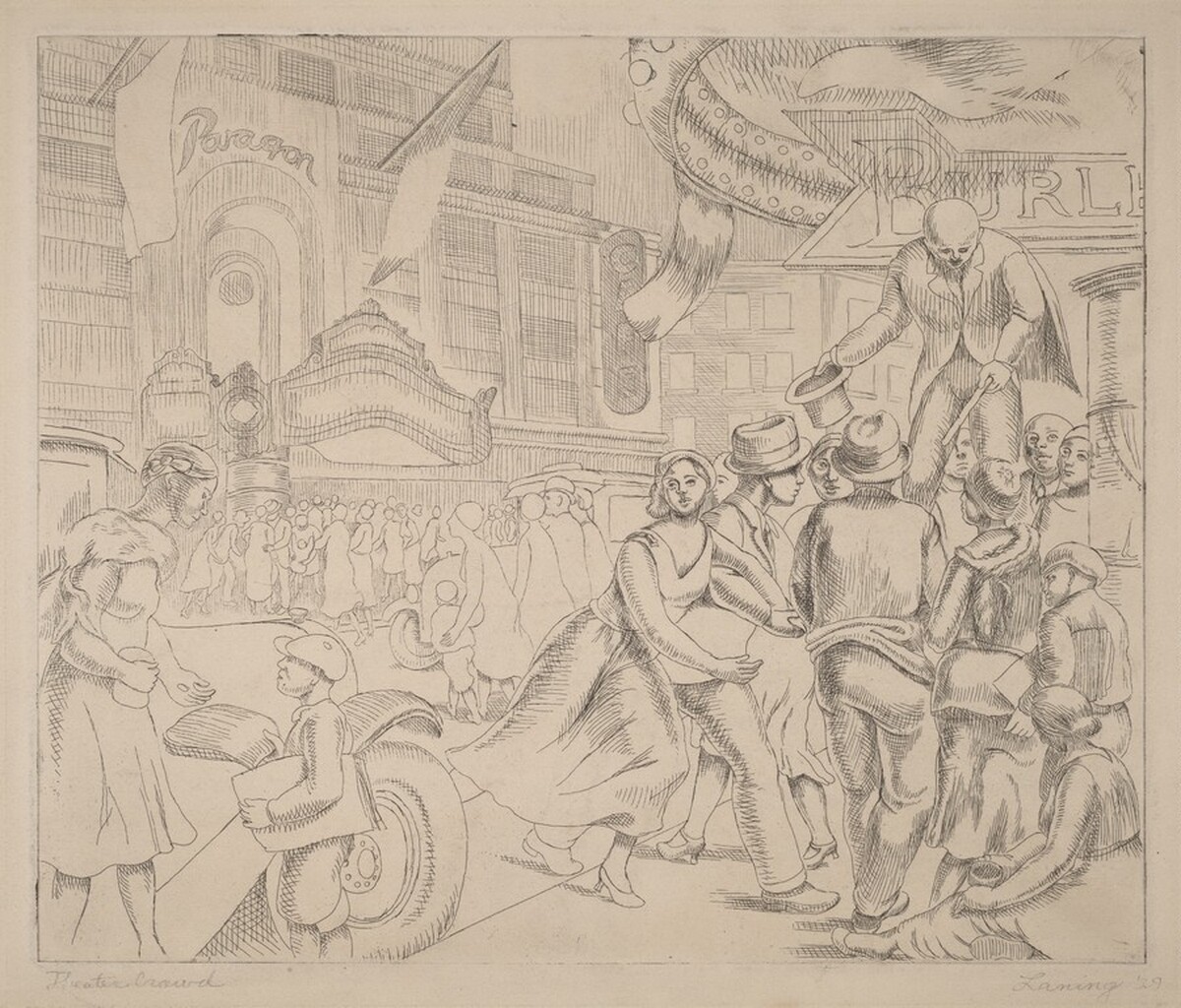 Theater Crowd by Edward Laning