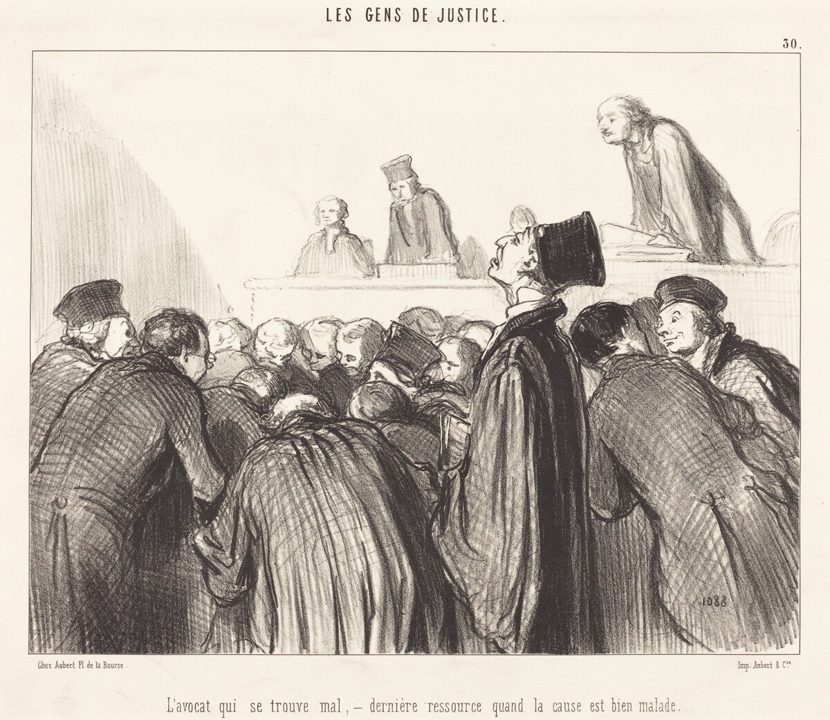 L'Avocat que se trouve mal by Honoré Daumier