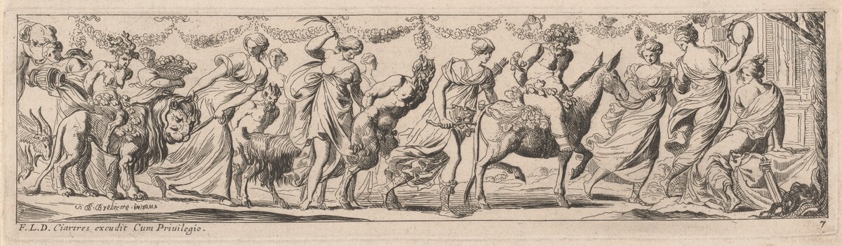Woman Whipping a Satyr by Pierre Brebiette