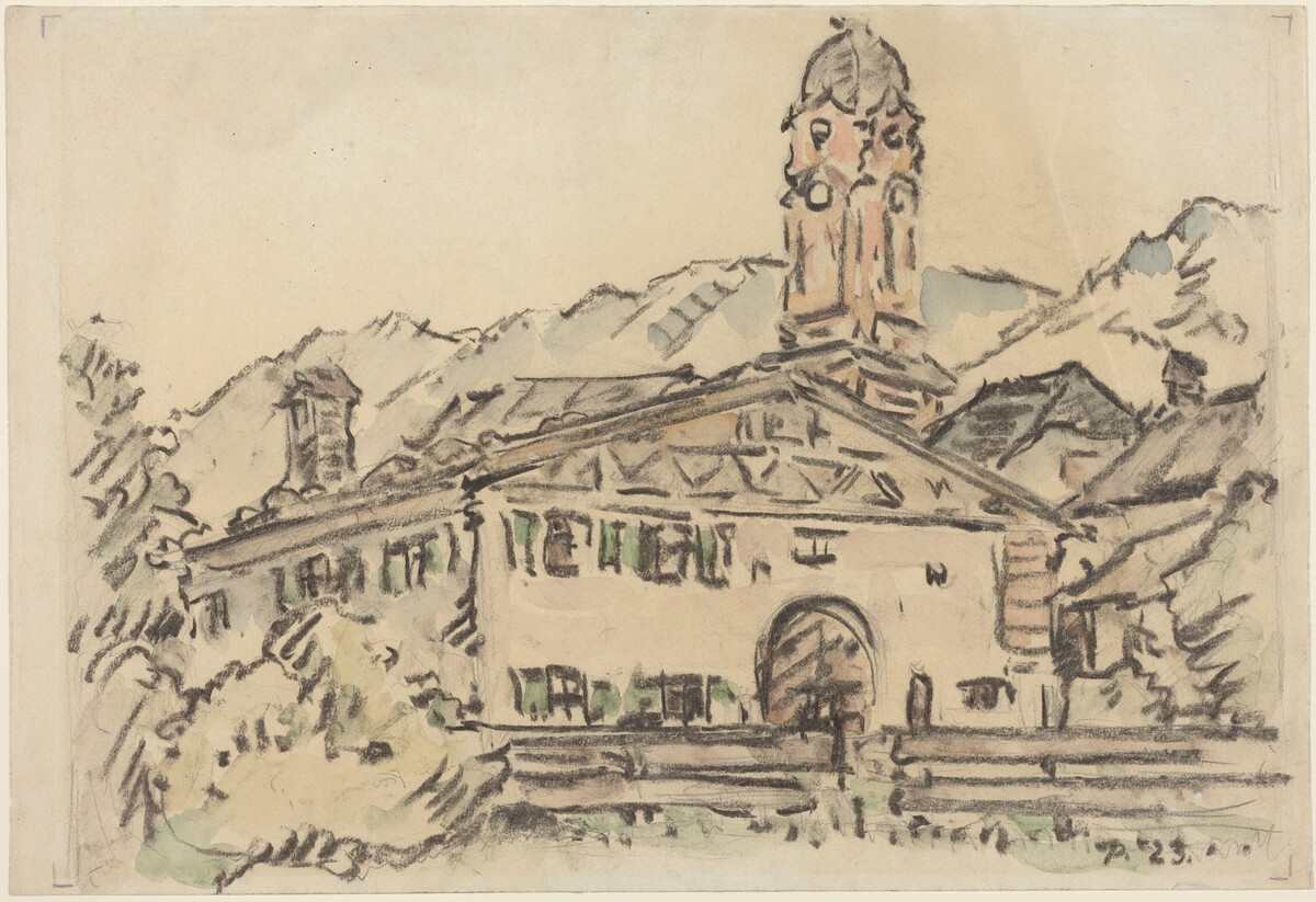 Monastery by Max Pechstein