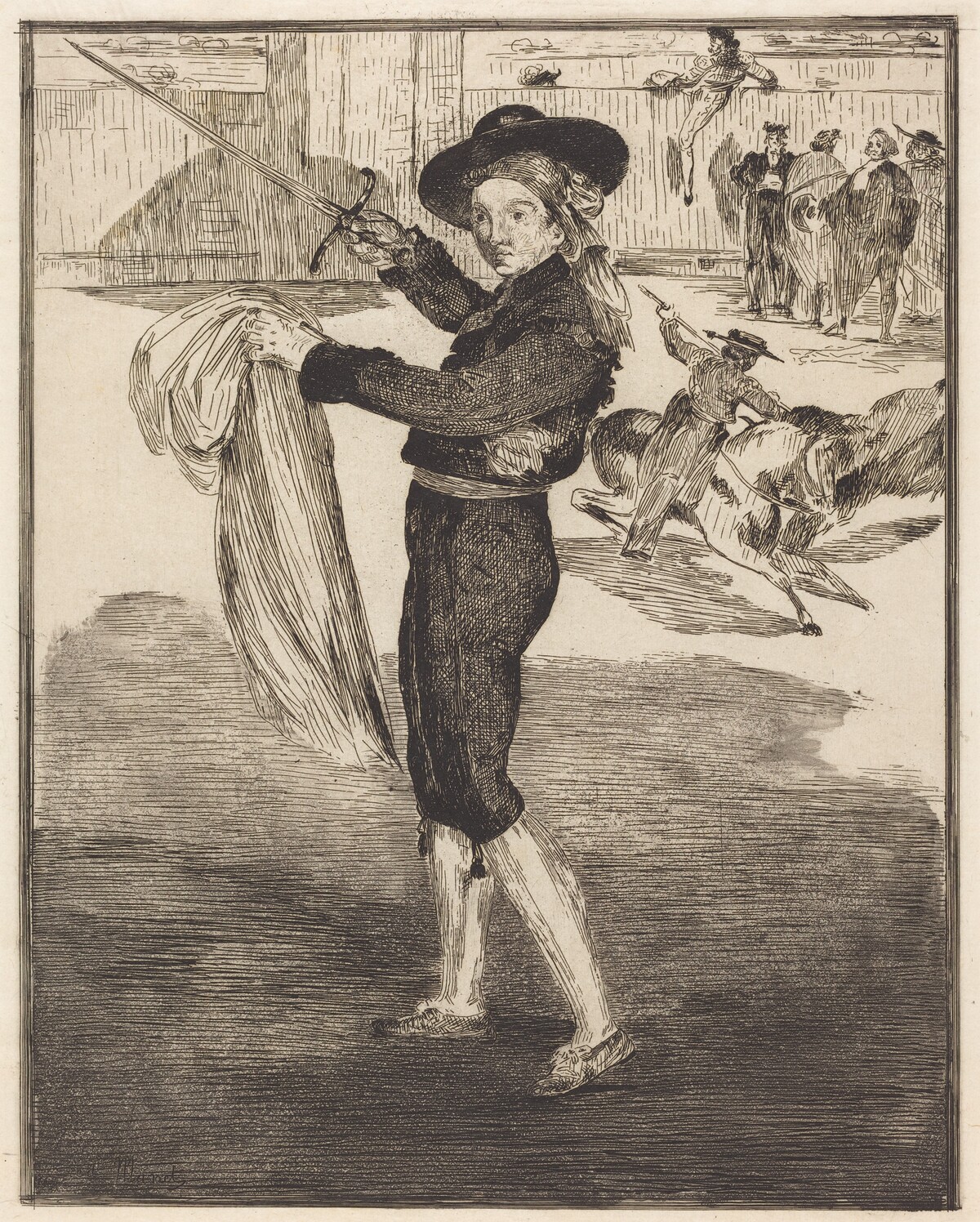 Mlle. Victorine in the Costume of an "Espada"(L'espada) by Edouard Manet
