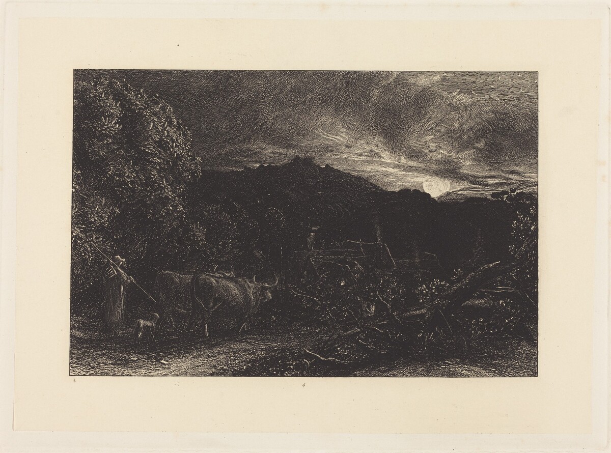 The Weary Ploughman by Samuel Palmer