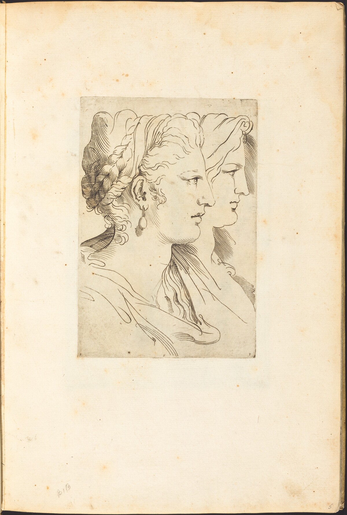Print from Drawing Book by Luca Ciamberlano