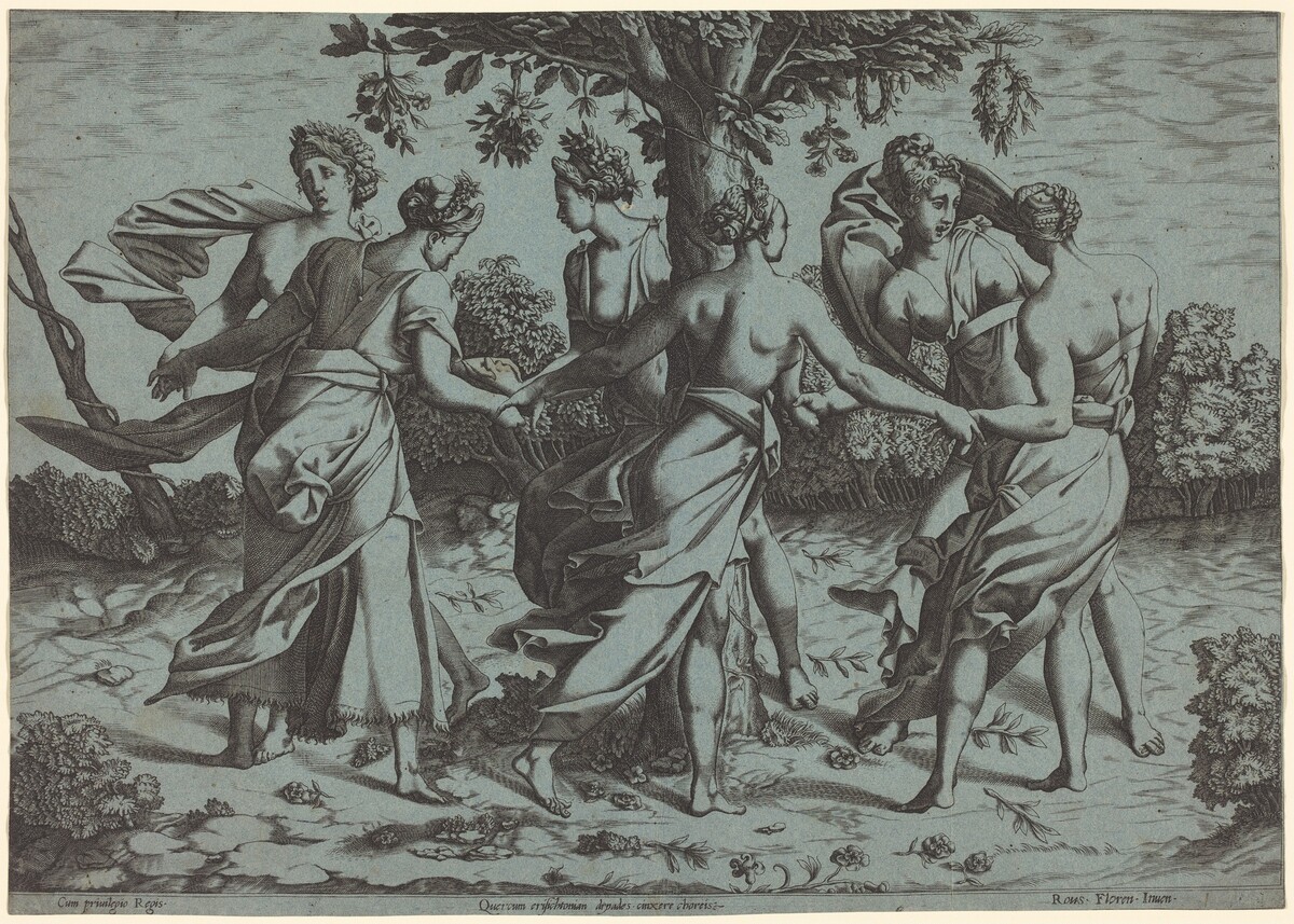 Dance of the Dryades by Probably French 16th Century after Pierre Milan after Rosso Fiorentino