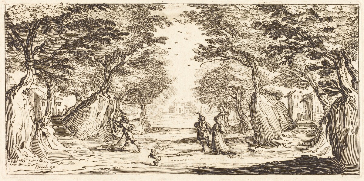 Landscape by after Jacques Callot