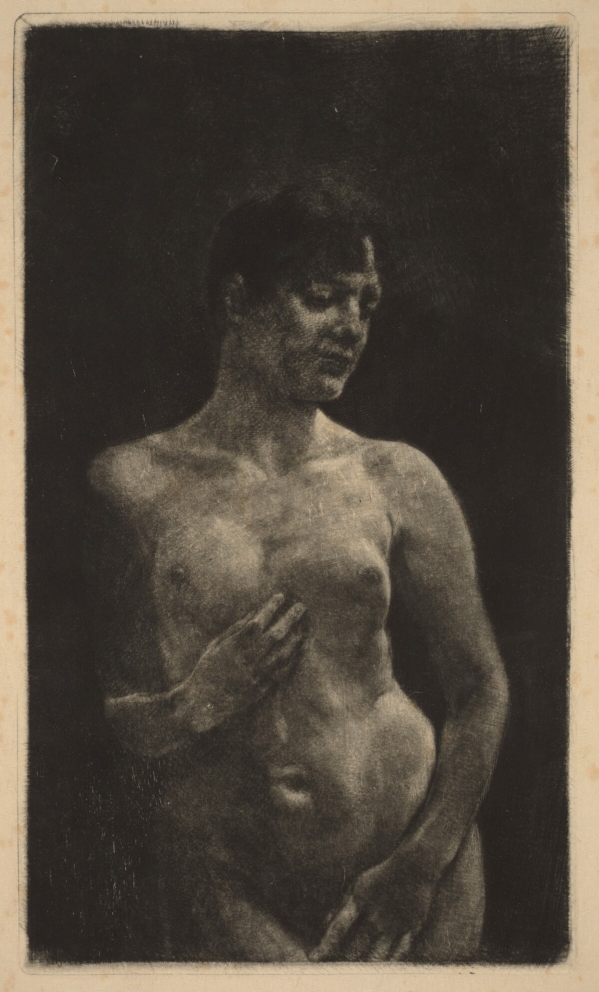 A Standing Nude by Max Klinger