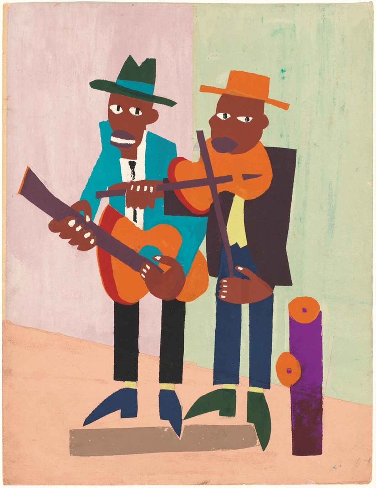 Street Musicians by William H. Johnson