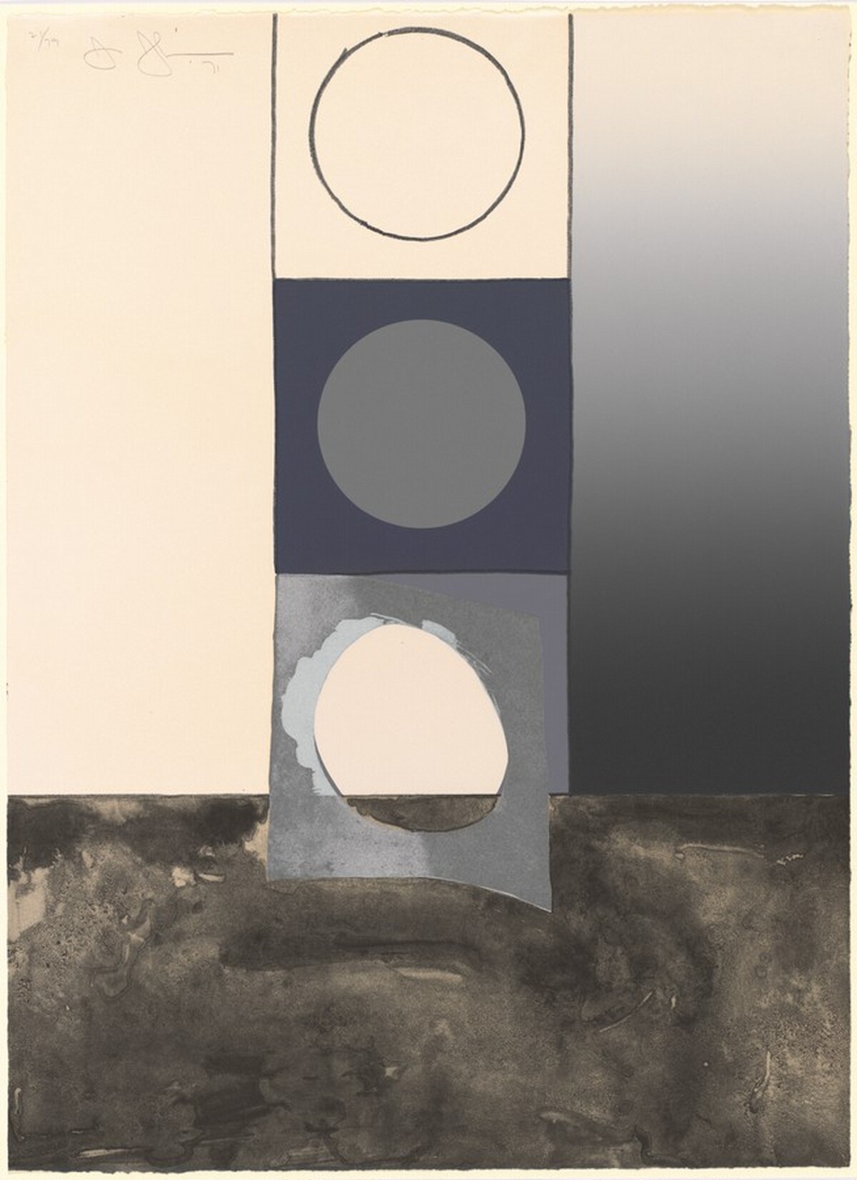 Bent Stencil by Jasper Johns